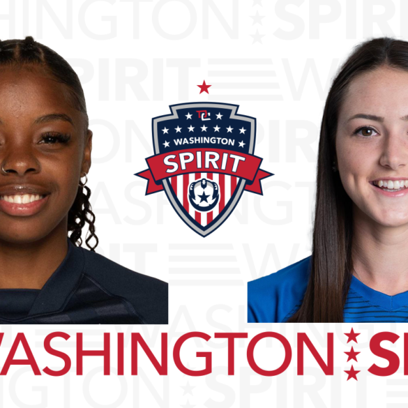 Headshots of Tinaya Alexander and Lucy Shepherd for the Washington Spirit. (Washington Spirit)