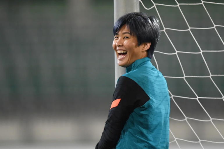 Chelsea midfielder Ji So-yun during training. (Chelsea FC)