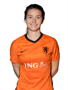 Damaris Egurrola Euro 2022 headshot for The Netherlands.