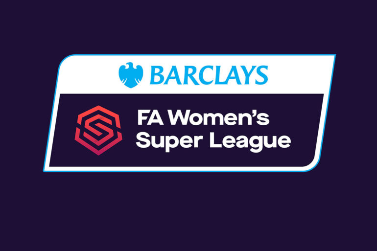 Barclays Women's Supler League logo on purple background.