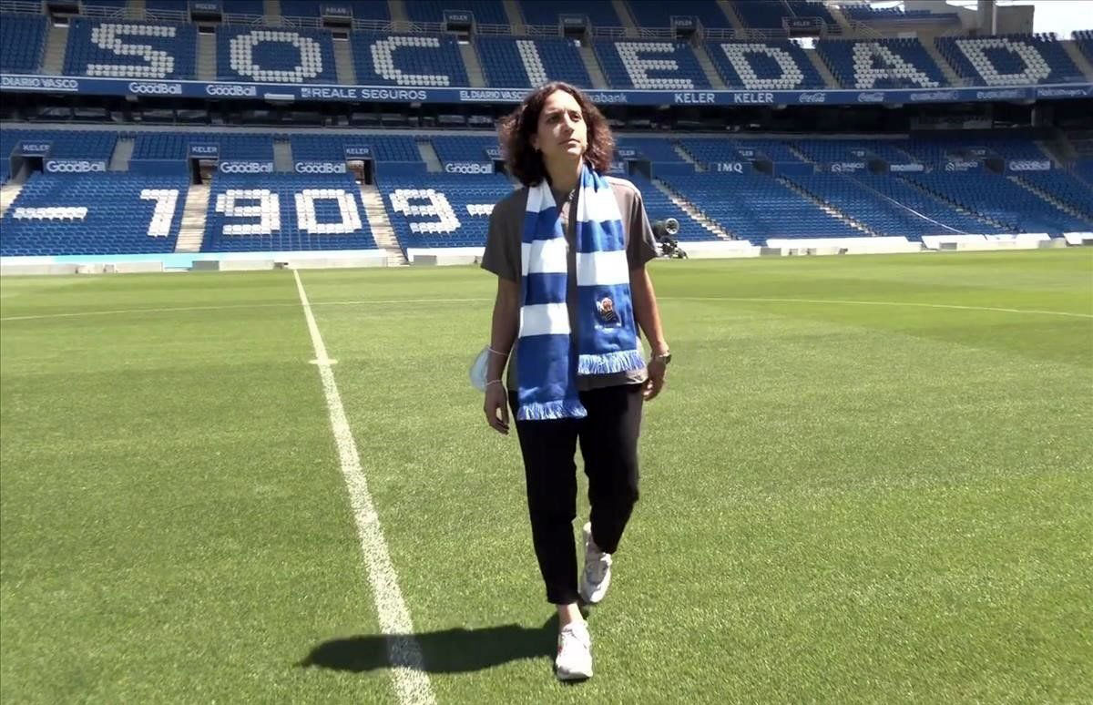 Natalia Arroya introduction as head coach of Real Sociedad. (Real Sociedad)
